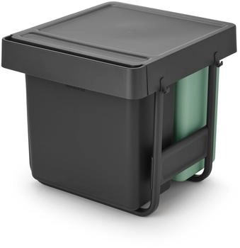 Brabantia Einbauabfallsammler Sort & GO Anthrazit Kunststoff 10+10+20 l 40.4x39.6x48.1 cm Küchen Küchenausstattung