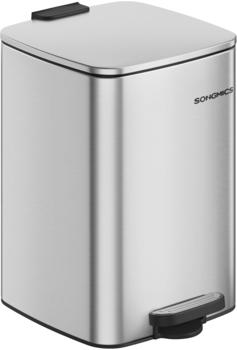 Songmics Mülleimer 20l Stahl metallicsilber
