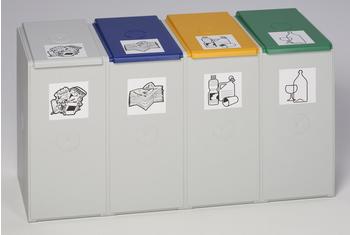 VAR Wertstoff-Sammelsystem 2000 40 Liter Vierer-Element Lieferung ohne Deckel