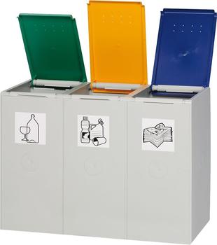 VAR Wertstoff-Sammelsystem Karat (40 Liter | 3-fach)