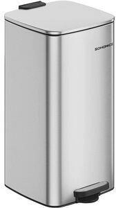 Songmics 30 Liter aus Stahl metallicsilber
