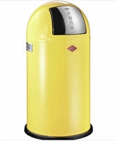WESCO M&uuml;lleimer "Pushboy Abfallsammler" 1 Beh&auml;lter mit Metalleinsatz, Griffe,