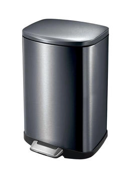 Trend Line TrendLine Treteimer Della 12 L Edelstahl black Anti-Fingerprint (655400866)