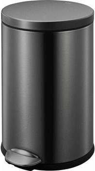 Trend Line Treteimer Luna 12 L Edelstahl black Anti-Fingerprint (655400862)