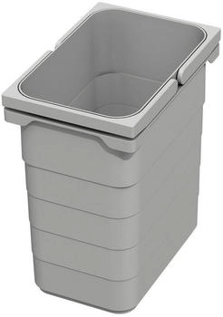 Sotech eins2vier Abfallsammler H&ouml;he: 250 mm Volumen 7 Liter 230 x 153 mm alugrau 5076 Abfalltrennsystem Komposteimer von (125009)