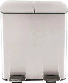 HTI-Living HTI living mit 2 Kammern Jannik 40 Liter Silber M&uuml;lltrennsystem Edelstahl (2222755)