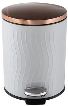 HTI-Living HTI living Treteimer Jannik 12 Liter Grau Kupfer Edelstahl (2222764)