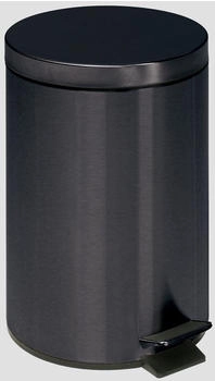 Proregal Robuster Tretabfallsammler mit Fußpedal & Inneneimer mit Griff | 20 Liter, HxBxT 45x29x29cm | Verzinkter Stahl | Anthrazit (RVA82-11)