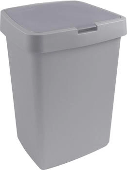 SunWare Klappdeckel-Abfalleimer Delta 25 l, grau (13102525)