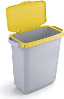 DURABLE Durabin Abfalleimer, Deckel mit Scharnieren, Gelb (1800500030)