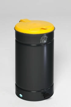 Proregal Großvolumiger Tretabfallsammler mit Pedal | für 60/70 Liter Säcke 70x45x45cm Anthrazit grau RVA92-02