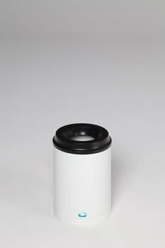 Proregal Selbstlöschender Papierkorb | 15 Liter, HxBxT 37x25x25cm | Verzinkter Stahl | Weiß (RVA96-05)