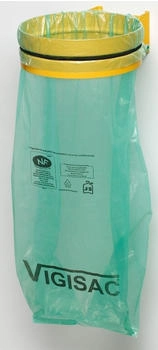 Proregal Wandhalterung mit Gummiband | ohne Deckel | BxT 37x46,5cm | Stahl | Gelb (RVA51-04)