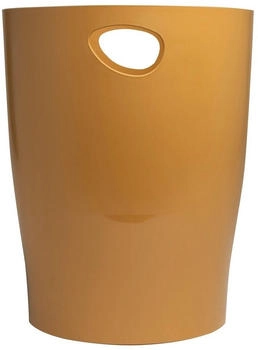 Exacompta Ref. 45329D - Set mit 8 Papierkörben, NeoDeco mit Griffen - Volumen 15 Liter - Maße 26,3 x 26,3 x 33,5 cm Gold Kupfer