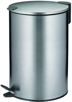 Kela 10643 Treteimer mit Inneneimer 12L Metall Mats, Silber matt