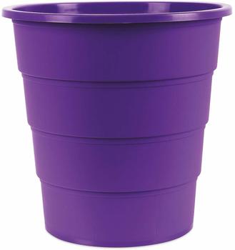 Office Products Office-Products Papierkorb 19054621-09, violett, rund, aus Kunststoff, 16 Liter (19054621-04)
