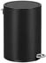 Songmics Kosmetikeimer, Mülleimer Bad, 3 Liter, Abfalleimer, schwarz