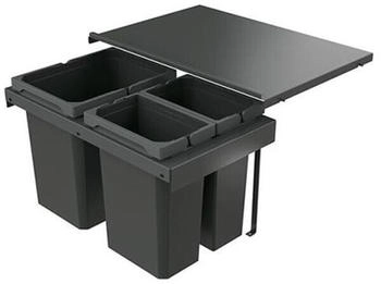 Naber Cox Stand-UP® 350 K/600-3, Abfallsammler anthrazit, 350