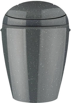 Koziol DEL XS Schwingdeckeleimer 2 Liter 1400120 , Farbe: grau