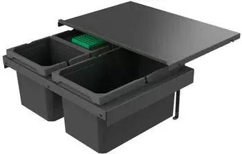 Naber Cox Stand-UP® 250 S/600-3 Abfallsammler mit Biodeckel anthrazit (8013382)