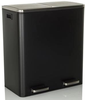 HJH Office 60l CLEANxI Abfalleimer rechteckig mit Step-On 65.5x59x32 cm (741106)