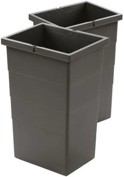Hailo Inneneimer 1220359 basaltgrau 2x 13 Liter 242 x 192 x 380 mm (2 | 1220359)