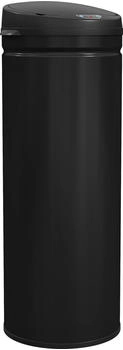 HomCom Sensor-M&uuml;lleimer-Edelstahl, Kunststoff-30,5L x 30,5B x 85H cm-Schwarz