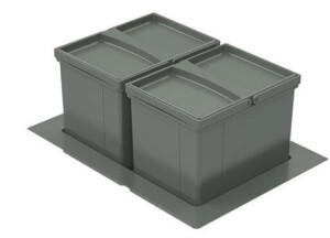 Wesco Naber Pullboy Versa 265 K/600-2, Abfallsammelsystem, oriongrau, H 265 mm