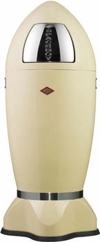 Wesco Mülleimer Spaceboy, Abfallsammler, Abfalleimer, Stahlblech, Mandel, 35 L, 138631-23
