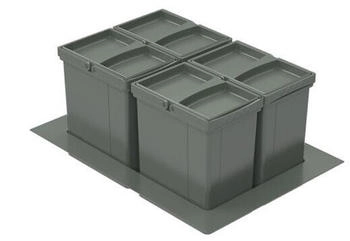 Wesco Naber Pullboy Versa 265 K/600-4, Abfallsammelsystem, oriongrau, H 265 mm