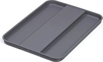Ninka Deckel für 12L, 15L,17L, 26L oder 32L eins2vier Abfallsammelsystem Papierkorb Komposteimer Recycling-Mülleimer alugrau