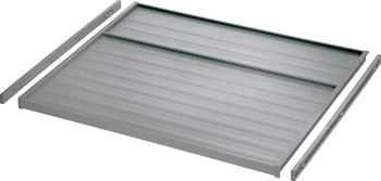 Ninka eins2vier Deckelplatte + Deckelführungsleiste für Korpusbreite 500 mm alugrau, Seitenstärke 16 mm Abfalltrennsystem Abfall von SOTECH