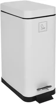 Svita STM10 Treteimer 10l inkl. Inneneimer Softclose-Deckel Wei&szlig; (91634)