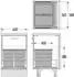 Hailo Einbaumülleimer Abfallsammler 3301772 Allegro 380 Einsatz 2x 28 Liter Dunkelgrau