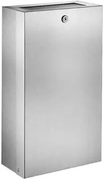 Delabie Wandmontierter Abfallbeh&auml;lter f&uuml;r Papier, Edelstahl satiniert, 16L (6617)