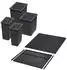 Sotech eins2vier Abfalltrennsystem KB 600mm, 2x6L + 2x13,5L, dunkelgrau, Blum Tandembox