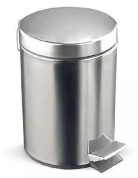 Rocada M&uuml;lleimer mit Pedal und Deckel 3l Edelstahl