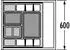 Hailo Einbaumülleimer Abfallsammler Separato K 600 20/20/D (3620801)