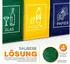 Tresko Mülltrennsystem 3er Set Papier, Plastik & Glas mit Transportgriff (MTS-001)