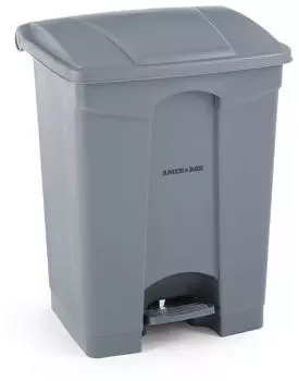 Hendi AmerBox Tret-Abfalleimer 68L Hellgrau 490x410x660mm (691151)