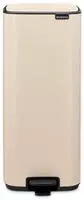 Brabantia 238123, Brabantia Bo Pedal Bin, 30 l, Rechteckig, Stahl, Beige, Terrasse,