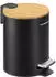 Songmics Tretmülleimer mit Bambusdeckel, Softclose, 3L, tintenschwarz (LTB113BZ01)