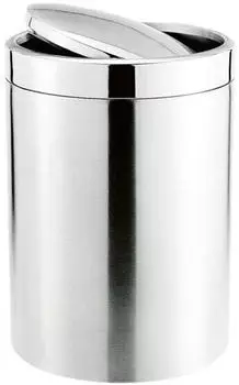 WAS Abfalleimer mit Schwingdeckel 5l Edelstahl silber (1532500)