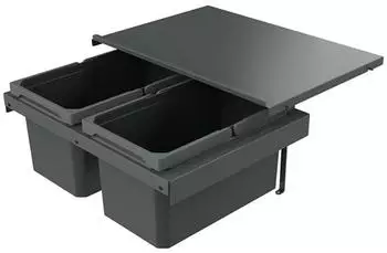Naber Cox Stand-UP&reg; 250 S/600-2 Abfallsammler 2x13L anthrazit (8013380)