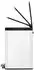 Proregal Rechteckiger Treteimer Edelstahl Soft-Close & Stay-Open 29L, Weiß (PR_RVB184-05)