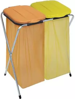 Masta Ecofix M&uuml;llsackst&auml;nder mit Deckel, 2-fach, 60-130L (900800)