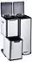 HTI-Living Jannik Mülltrennsystem 3 Behälter 60L Silber (2223418)
