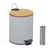 Relaxdays Kosmetikeimer Tretmülleimer Bad 5L