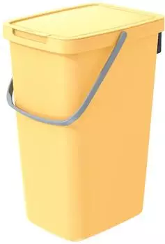 Prosperplast Systema M&uuml;lleimer mit Deckel 20L, Kunststoff, gelb