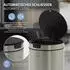ML-Design Mülleimer mit Sensor, rund, Edelstahl silber, 30L (490017874)